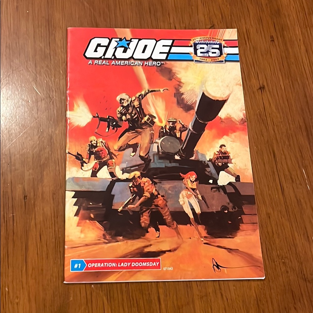 Gi Joe #1 Comic Book Operation: Lady Doomsday 2007 25th Anniversary